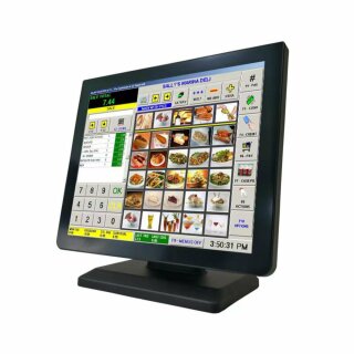 MA170VP, 17&quot; Rahmenloser LCD Monitor, Metallgeh&auml;use, VGA, HDMI, DVI, PCAP Touch (USB), Standfu&szlig;, VESA 100x100, schwarz